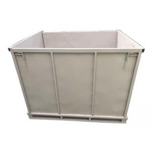 China Galvanized Welded Warehouse Metal Storage Bins Folding Steel Industrial Collapsible Cargo wholesale