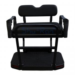 Plastic Deluxe Golf Cart Rear Seat Kits For Ezgo RXV-Black / Tan