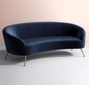 Home Furniture Blue Velvet Fabric Upholstery Furniture Event
