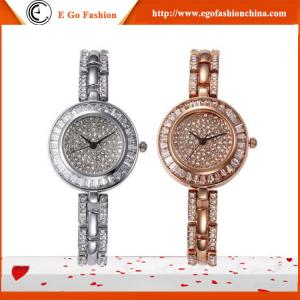China YQ03 Hotsale Watches Woman Luxury Rose Gold Silver Watch Full Diamond Watch Bracelet Watch supplier