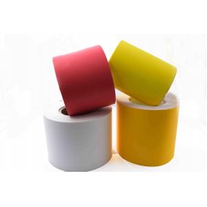 China Polyester PET Tamper Evident Material Anti - Counterfeit Tape Orange / Green supplier