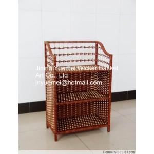 China rattan furniture shoe cabinet box bookshelf drawer storage holder rack layer rattan basket supplier
