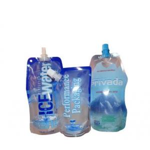 Liquid Packing Stand Up Custom Printing Disposable Drinking Water Plastic Pouch Bag With Spout