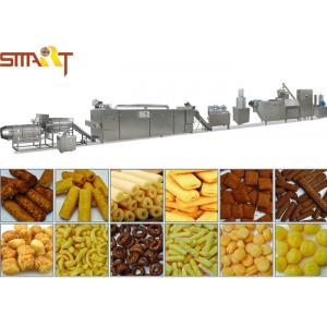 China High Performance Snacks Food Product Line , Stainless Steel Puffed Food Machine supplier