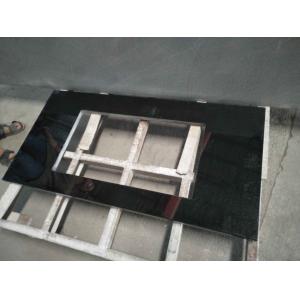 China Absolute Black Granite Countertop , Prefab Black Stone Countertops For Bathroom wholesale