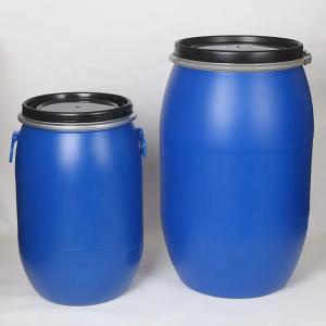 220L HDPE Plastic Container Open Top Blue Plastic 55 Gallons Drum OEM