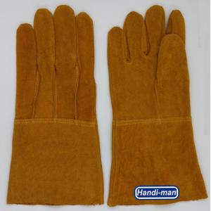 China 14 inch Split Leather Safety Welding Gloves supplier