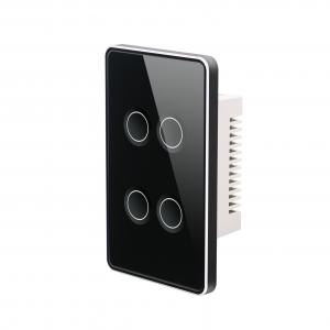 China 10A 4 Gang Zigbee Switch 120*74mm Smart Home Wall Light Switch supplier