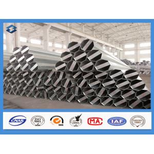 Q345 Material 35FT 3mm Thick Hot Dip Galvanized Electric Steel Poles