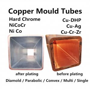 China Cu-Cr-Zr Continuous Casting Mould Tube Copper Square 6mm supplier