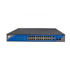 10/100M 24 Port SFP Fiber Switch , 24 Port POE Switch With SFP