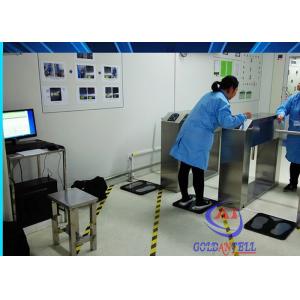 China Android ESD Turnstile Gate System 8 Inch Touch Screen Tablet Combo Wrist / Foot Pedal supplier