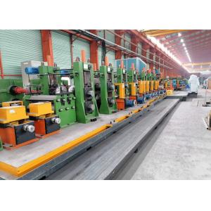 HG273 ERW Pipe Production Line The Steel Belt Feeding Unit, Through The Roll Bring Curled Up Into A Tube Billet Steel