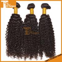 Grade AAAAAA 100% unprocessed virgin human hair weft Indian kinky curly human hair weave