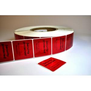 EAS RF Security Labels Aluminum Hot Melt Adhesive / Rubber-Based For Frozen Products
