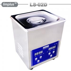 China 2 Liter Table Top Ultrasonic Cleaner / Dental Ultrasonic Bath Digital Timer And Heater supplier
