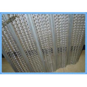 China 1/8'' 0.35mm Galvanized High Rib Expanded Metal Lath 610X2440 For Construction wholesale