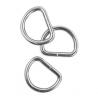 Silver Nickel Free Lead Free Metal D Ring