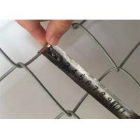 Anti - Rust Galvanized Chain Link Fence 50mm x 50mm Hole Size For Animal Zoo Safety