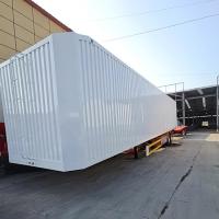 China 40 Feet Container Semi Trailer 12.5m Steel Material on sale