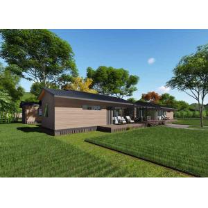 Elegant Prefabricated Wooden Homes , Fireproof Modular Wooden House