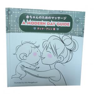 Glossy Lamination Baby Education books for Massage Guide