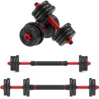 China Adjustable Weight Dumbbells Set Weight lifting Free Weights Set with Connecting Rod on sale