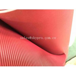 China Non Slip Insulation Rubber Mats Sheet Garage Usage Fine Ribbed Pattern supplier