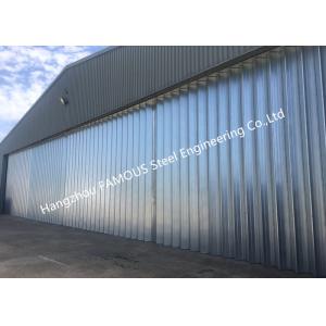 China Stable Triangular Seal Vertical Hinged Door Sectional Leaves Folding Sliding Hangar Doors supplier