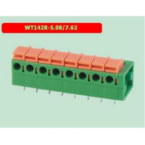 WT142R-5.08/7.62 spring type terminal block pcb spring terminal block factory direct sales