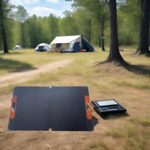 China Panel solar de ETFE de 2 plegados al aire libre 100W impermeable plegable con conectores MC4 supplier