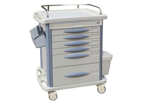 Chariot médical d'anesthésie à chariot de luxe silencieux d'hôpital avec le r