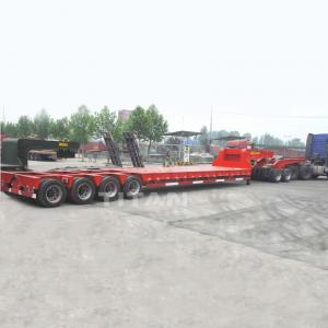 China lowboy trailer shipping 150ton high quality lowbed trailer for sale supplier