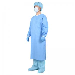 Non Sterile EN13795 Long Sleeve Disposable Hospital Gown