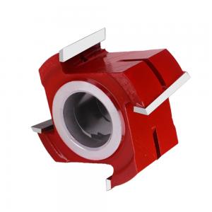 High Frequency Welding Process Wood Spindle Shaper Spiral Cutter Head Manufacturing of Furniture