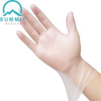 China Powder Free Clear PVC Disposable Examination Gloves Latex Free on sale
