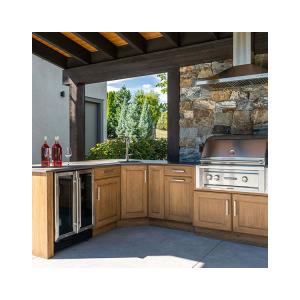 PVC Stainless Steel Outdoor Kitchen Cabinets Modern Design