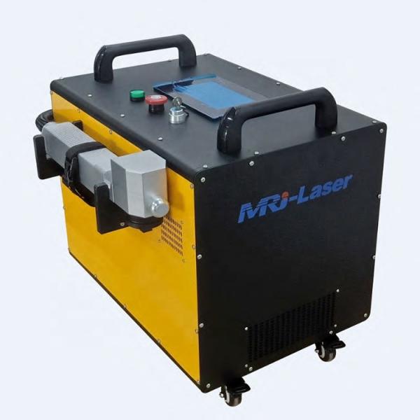 Hand Held Fiber Laser Cleaning Machine Forced Air Cooling With 2 Years Warranty