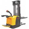 Warehouse 1.2 ton Ride Electric Stacker Truck Narrow Aisle Forklift Stepless