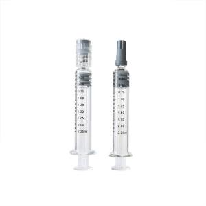 Luer Slip Luer Lock Glass Syringe Prefillable  CBD Oil Syringe