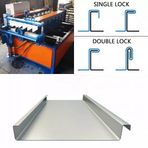 1" 1 3/4" Standing Seam Metal Snap Lock Roofing Panel Making Roll Forming Machine