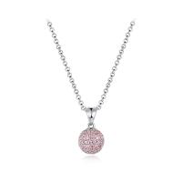 China Colorful Ball 925 Silver CZ Pendant AAA Grade Rhodium Plating on sale