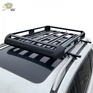 China Thickened Aluminum Alloy Car Roof Rack Double Layer Luggage Frame Basket supplier