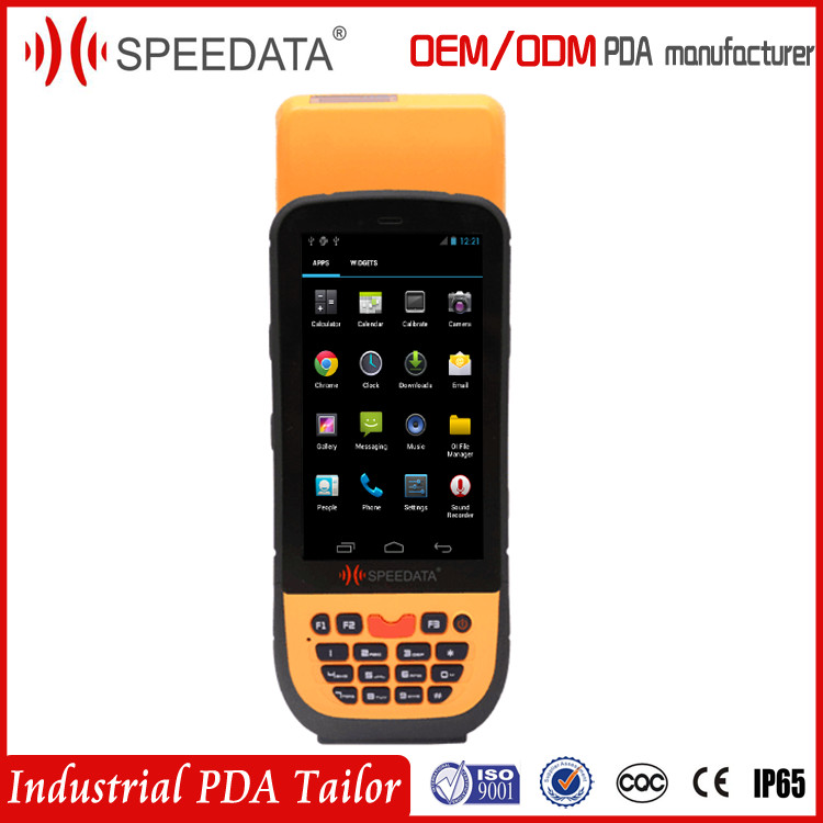 China varredor do código de barras da impressora terminal de PDA do andróide de 4G Sim Wifi GPS rádio Handheld do telefone móvel do 2D com a tela de toque 4.5inch supplier
