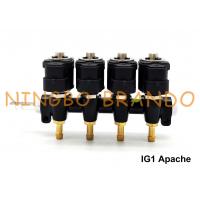 China IG1 Apache OMB Type LPG / CNG Rail Injectors HD 4 Cylinders 3 Ohms DC12V on sale