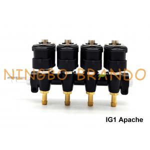 IG1 Apache OMB Type LPG / CNG Rail Injectors HD 4 Cylinders 3 Ohms DC12V