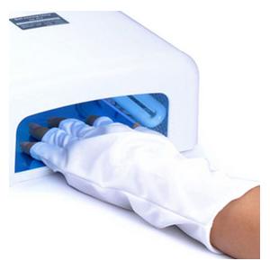 Reusable White Nails UV Protection Gloves For Gel Manicures With UV/LED Lamps