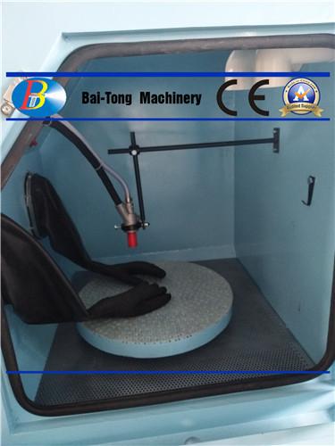 Fixed Turntable Large Sandblasting Cabinet Air Consumption ≥0.8m³/min