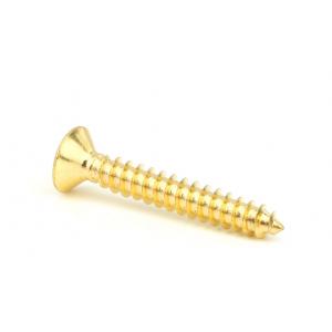 China Brass Countersunk Head Phillips Drive Self-Tapping Screws Flat Head Pointed Screws Brass Wood Screws supplier