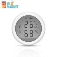 China Tuya Smart Digital Wifi Temperature And Humidity Sensor LCD Screen With Alexa Google Home on sale